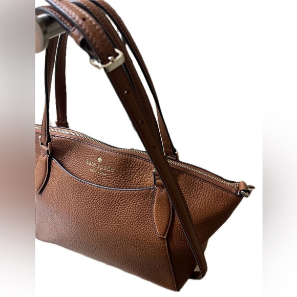 Kate Spade Monica Satchel, Brown Pebble Leather - Picture 4 of 10